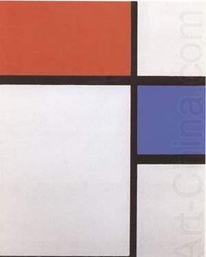 Composition No II Composition with Blue and Red (mk09), Piet Mondrian